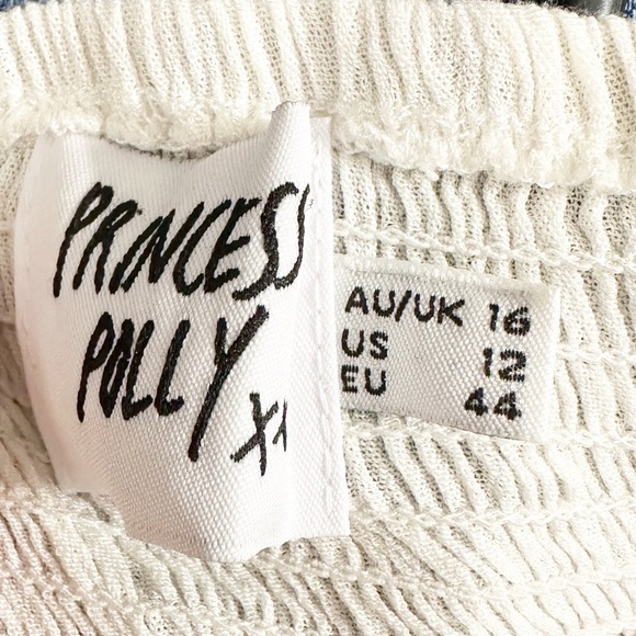 Princess Polly Sadie White Button-Up Women's Top - Picture 4 of 5